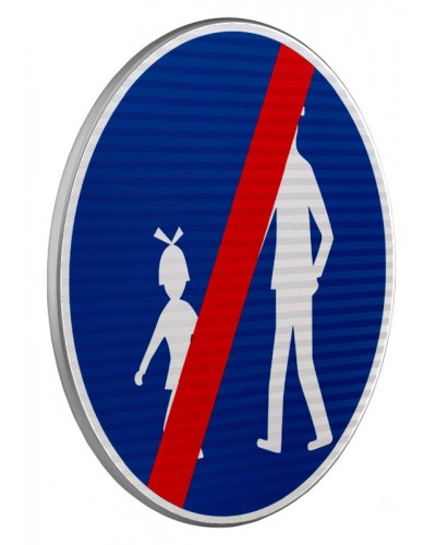 Dopravní značka C7b - Konec stezky pro chodce