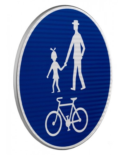 Dopravní značka C9a - Stezka pro chodce a cyklisty (společná)