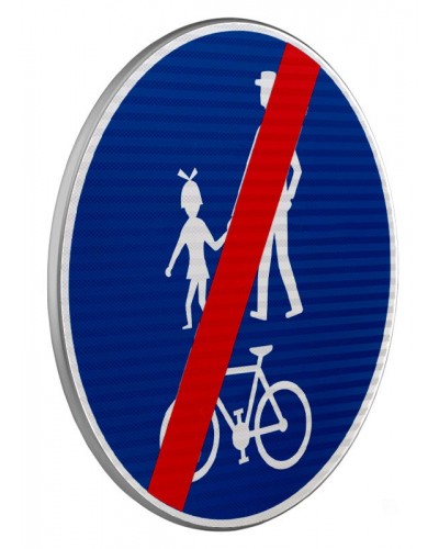 Dopravní značka C9b - Konec stezky pro chodce a cyklisty (společná)