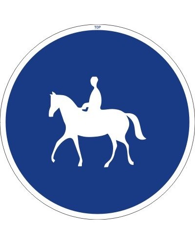 Dopravní značka C11a - Stezka pro jezdce na zvířeti