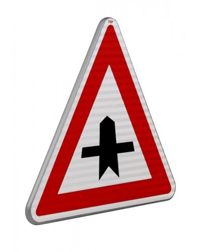 Dopravní značka P1 - Křižovatka s vedlejší pozemní komunikací
