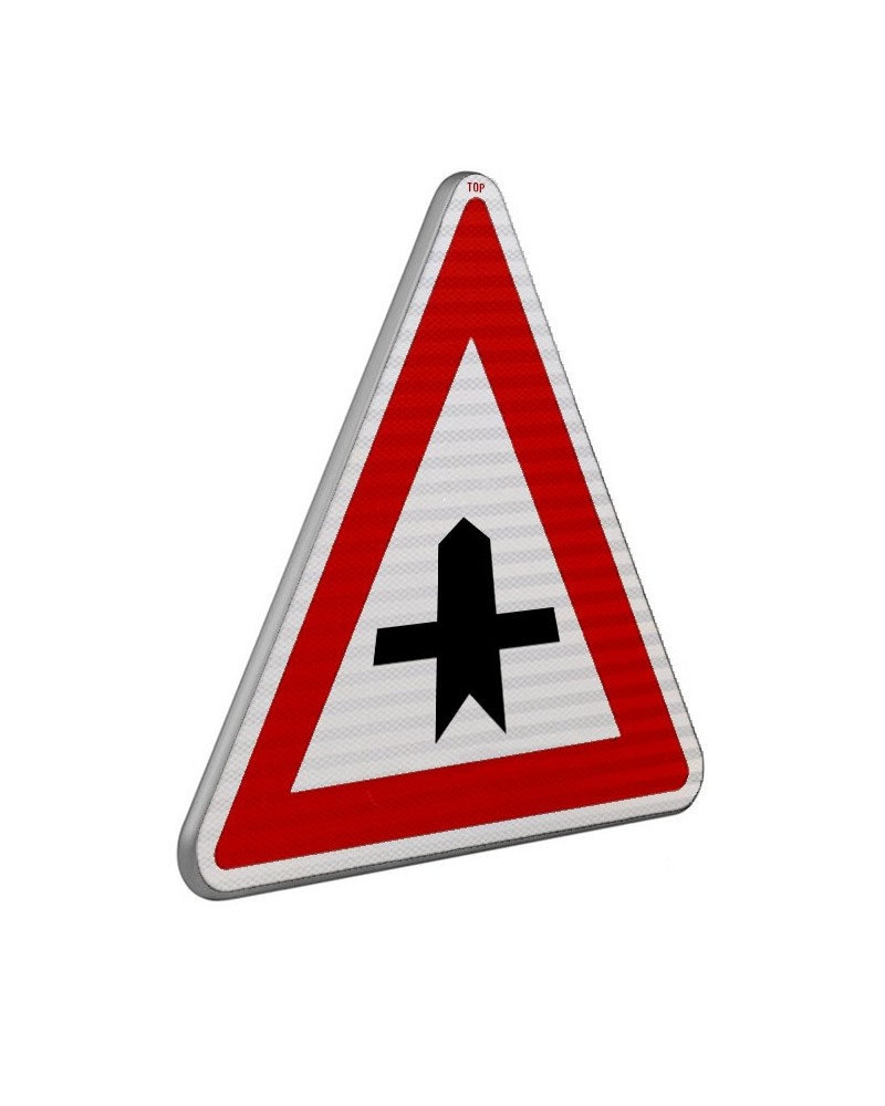 Dopravní značka P1 - Křižovatka s vedlejší pozemní komunikací
