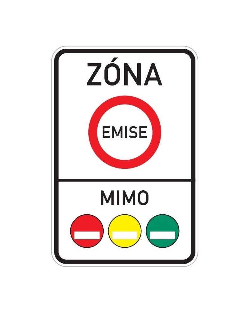 Dopravní značka IZ 7a - Emisní zóna