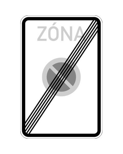 Dopravní značka IZ 8b - Konec zóny s dopravním omezením