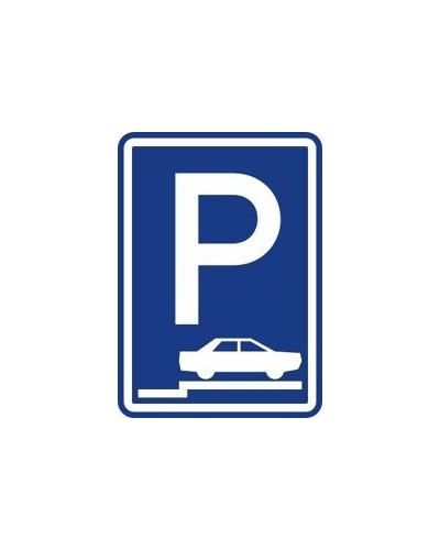 Dopravní značka IP 11d - Parkoviště (stání na chodníku kolmé nebo šikmé)