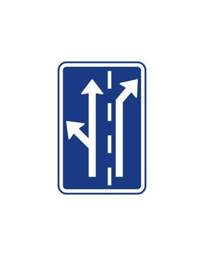 Dopravní značka IP 19 - Řadící pruhy