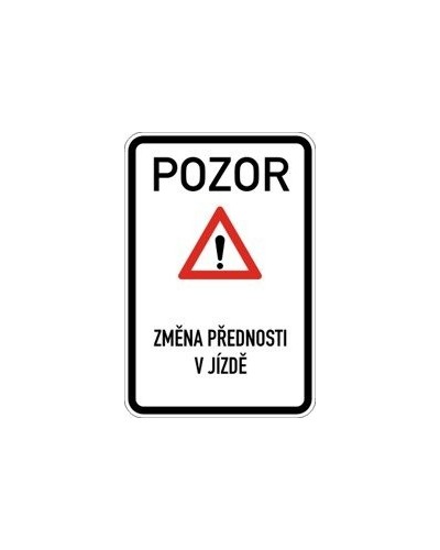 Dopravní značka IP 22 - Změna organizace dopravy