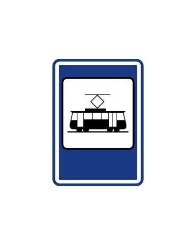 Dopravní značka IJ 4d - Zastávka tramvaje
