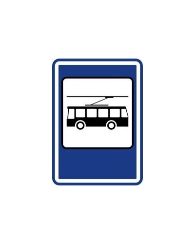Dopravní značka IJ 4e - Zastávka trolejbusu