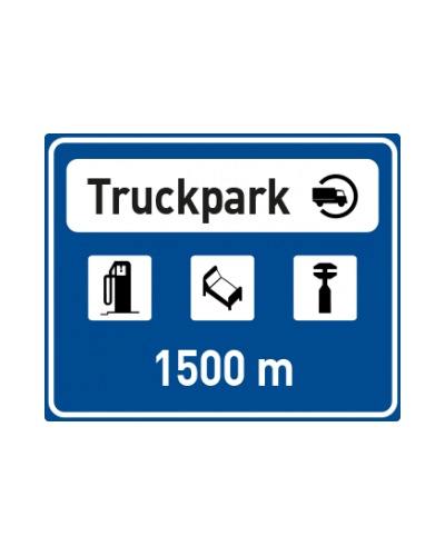 Dopravní značka IJ 17b - Návěst před truckparkem