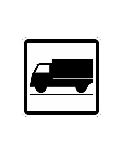 Dodatková tabulka E9 - Druh vozidla