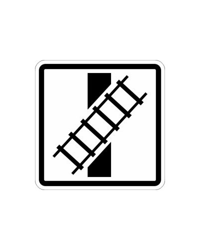 Dodatková tabulka E10 - Tvar křížení pozemní komunikace s dráhou