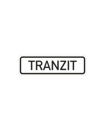 Dodatková tabulka E14 - Tranzit