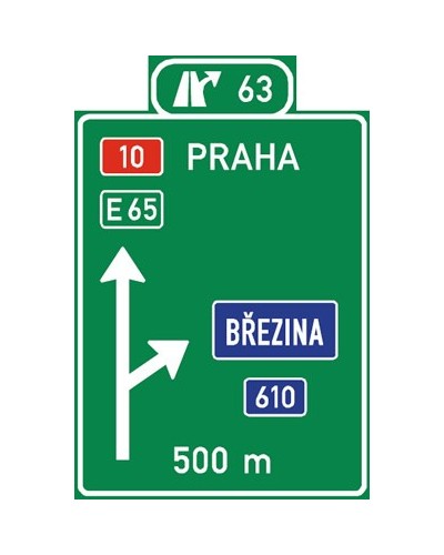 Dopravní značka IS6b - Návěst před křižovatkou