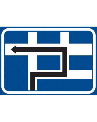 Dopravní značka IS9e - Návěst před křižovatkou s omezením
