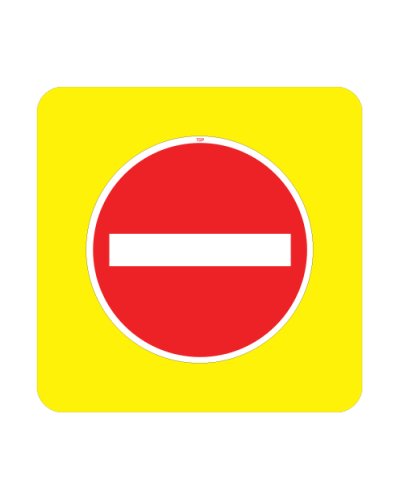 Zvýrazněná dopravní značka B2 -  Zákaz vjezdu všech vozidel