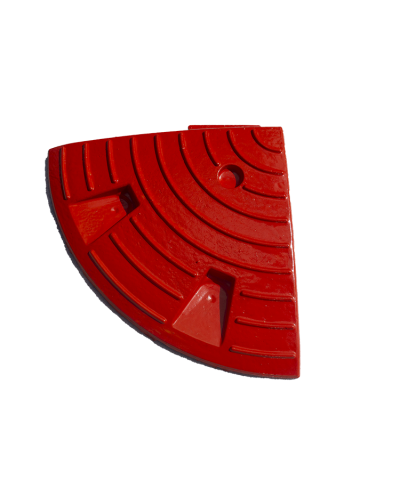 ¼ výseč ø595mm - červená