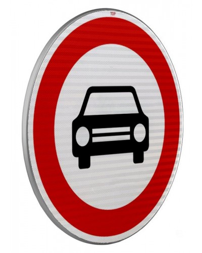 Dopravní značka B3 - Zákaz vjezdu všech motorových vozidel s výjimkou motocyklů bez postranního vozíku