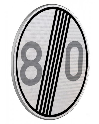 Dopravní značka B20b - Konec nejvyšší dovolené rychlosti