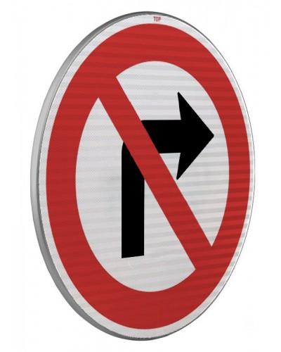 Dopravní značka B24a - Zákaz odbočování vpravo
