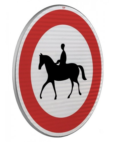 Dopravní značka B31 - Zákaz vjezdu pro jezdce na zvířeti