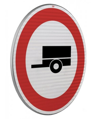 Dopravní značka B33 - Zákaz vjezdu motorových vozidel s přípojným vozidlem