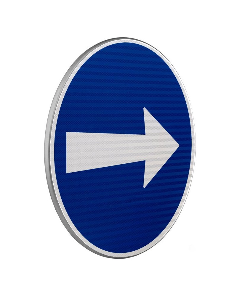 Dopravní značka C3a - Přikázaný směr jízdy zde vpravo