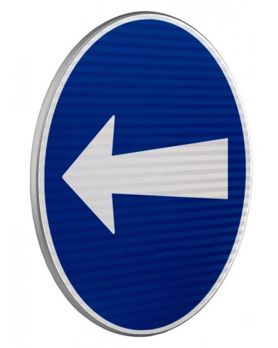 Dopravní značka C3b - Přikázaný směr jízdy zde vlevo